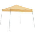 Global Industrial Portable Pop-Up Canopy, Slant-Leg, 10'L x 10'W x 8'11&quot;H, Tan