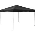 Global Industrial Portable Pop-Up Canopy, Straight-Leg, 10'L x 10'W x 10'1"H, Black