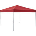 Global Industrial Portable Pop-Up Canopy, Straight-Leg, 10'L x 10'W x 10'1&quot;H, Red
