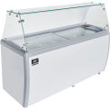 Nexel&#174; Ice Cream Dipping Cabinet w/ Sneeze Guard Cover, 71&quot;W
