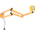 Global Industrial LED Dock Light w/ 90&quot; Arm, 20W, 1800 Lumens, 5000K, On/Off Switch, 9' Cord