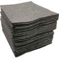 Global Industrial Universal Sorbent Pads, Lightweight, 15&quot;L x 18&quot;W, Gray, 200/Pack