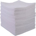 Global Industrial Oil Only Sorbent Pads, Lightweight, 15&quot;W x 18&quot;L, White, 200/Pack