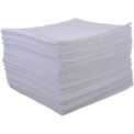 Global Industrial Oil Only Sorbent Pads, Medium-weight, 15&quot;W x 18&quot;L, White, 100/Pack