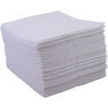 Global Industrial Oil Only Sorbent Pads, Heavyweight, 15&quot;W x 18&quot;L, White, 100/Pack