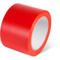 Global Industrial Safety Tape, 3&quot;W x 108'L, 5 Mil, Red, 1 Roll