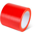 Global Industrial Safety Tape, 4&quot;W x 108'L, 5 Mil, Red, 1 Roll