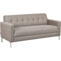 Global Industrial Fabric Upholstered Sofa, 70&quot;W, Tan