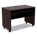 Alera Valencia Series Mobile Desk, 41-3/8&quot;W x 23-5/8&quot;D x 30&quot;H, Espresso