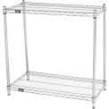 Global Industrial 2 Shelf, Chrome Wire Shelving Unit, Starter, 36"W x 12"D x 34"H
