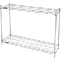 Global Industrial 2 Shelf, Chrome Wire Shelving Unit, Starter, 48"W x 12"D x 34"H