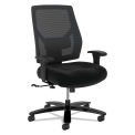 HON Crio Big and Tall Mid-Back Task Chair, Supports to 450 lb, 18&quot; to 22&quot; Seat Height, Black