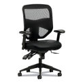 HON Prominent Mesh High-Back Task Chair, Supports to 250 lb, 17&quot; to 21&quot; Seat Height, Black