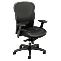 HON Wave Mesh High-Back Task Chair, Supports to 250 lb, 19-1/4&quot; to 22&quot; Seat Height, Black