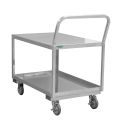 Durham Mfg&#174; Low Deck Cart, Stainless Steel, 1200 lb. Capacity, 40-3/4&quot;L x 24-1/8&quot;W x 38-1/8&quot;H