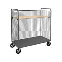 Durham Mfg&#174; Wire Cart w/ Shelf Holder, Steel, 1600 lb. Capacity, 48&quot;L x 30&quot; W x 68-9/16&quot;H