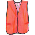 Global Industrial Hi-Vis Safety Vest, Mesh, Orange, One Size