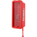 Global Industrial Plastic Fire Extinguisher Cabinet, Fits 2-1/2 - 5 lbs., Red