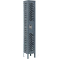 Global Industrial Infinity 1-Tier 1 Door Ventilated Locker,12&quot;Wx18&quot;Dx72&quot;H, Assembled