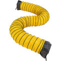 Global Industrial Indoor/Outdoor Flexible Duct, 20"Dia. x 25'L, Yellow