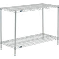 24"W x 21"D x 34"H 2 Shelf, Poly-Z-Brite® Wire Shelving Unit, Starter