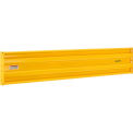 Global Industrial Steel Guard Rail, 3-Rib, 8'L, Yellow
