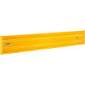 Global Industrial Steel Guard Rail, 3-Rib, 10'L, Yellow
