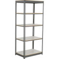 Global Industrial 5 Shelf, Commercial Duty Boltless Shelving Starter, 48"Wx18"Dx72"H, Laminate Deck