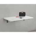 Global Industrial Folding Wall Mount Workbench, 48 x 24", 5/8" Plastic Laminate Top