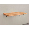 Global Industrial Folding Wall Mount Workbench, 48 x 24", 1-3/4" Maple Butcher Block Top