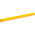 Global Industrial Plastic Guard Rail, 8'L x 6" Dia., Yellow