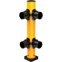 Global Industrial Corner Post for Plastic Guard Rails, 42"H, Yellow