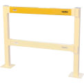 Global Industrial Steel Lift-Out Guard Rail, Light Duty, 3&#39;L, Yellow