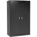 Global Industrial Storage Cabinet, Turn Handle, 48"W x 24"D x 78"H, Black, Assembled