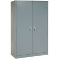 Global Industrial Storage Cabinet, Turn Handle, 48"W x 24"D x 78"H, Gray,  Assembled