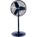 Global Industrial 24" Deluxe Oscillating Pedestal Fan, 3-Speed, 7,525 CFM, 300W, 1/2 HP