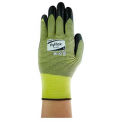 Ansell HyFlex&#174; Cut Resistant Gloves, Black Nitrile Palm Coat, Size 7, 1 Pair - Pkg Qty 12