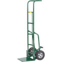 60&quot; Tall Hand Truck with Foot Kick, 10&quot; Solid Rubber