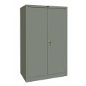 Hallowell 400 Series Solid Door Storage Cabinet, 48x24x72, Gray, Unassembled