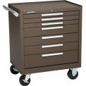 Kennedy 29&quot; 7-Drawer Roller Cabinet w/ Ball Bearing Slides - Brown