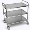 Luxor ST-3. LUXOR Stainless Steel Transport Cart, 37&quot;H