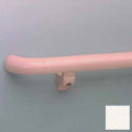 1-1/2&quot; Diameter Round Handrail, Aluminum Retainer, 12' Long, White