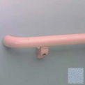 1-1/2&quot; Diameter Round Handrail, Aluminum Retainer, 12' Long, Blue Fog