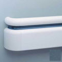3-Piece Handrail System, Vinyl w/Aluminum Retainer, 6.25&quot; Face 12' Long, Windsor Blue