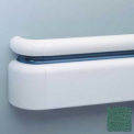 3-Piece Handrail System, Vinyl w/Aluminum Retainer, 6.25&quot; Face 12' Long, Grotto