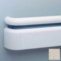 3-Piece Handrail System, Vinyl w/Aluminum Retainer, 6.25&quot; Face 12' Long, Khaki Brown