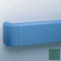 Crash Rail-Type Handrail, Vinyl W/Aluminum Retainers, 5-1/2''H x 12'L, Grotto