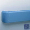 Crash Rail-Type Handrail, Vinyl W/Aluminum Retainers, 5-1/2''H x 12'L, Brittany Blue