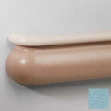 Crescent Series Vinyl Handrail/Crashrail Combination, 5-1/2&quot;H x 12'L, Stormy Blue