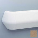 Flex-Action Triangular Handrail/Wall Guard, 5 3/8&quot; Face, 12' Long, Mocha